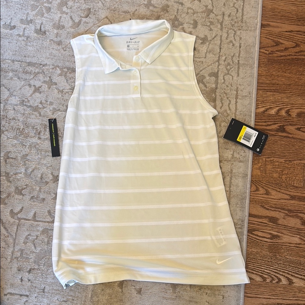 Nike Sleeveless Polo with Stripes